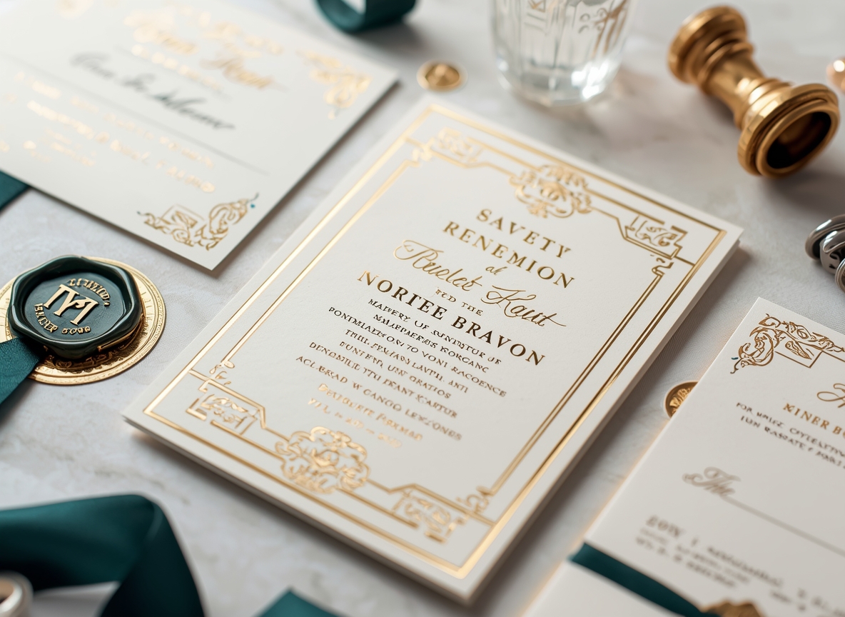 Lyxiga inbjudningar design